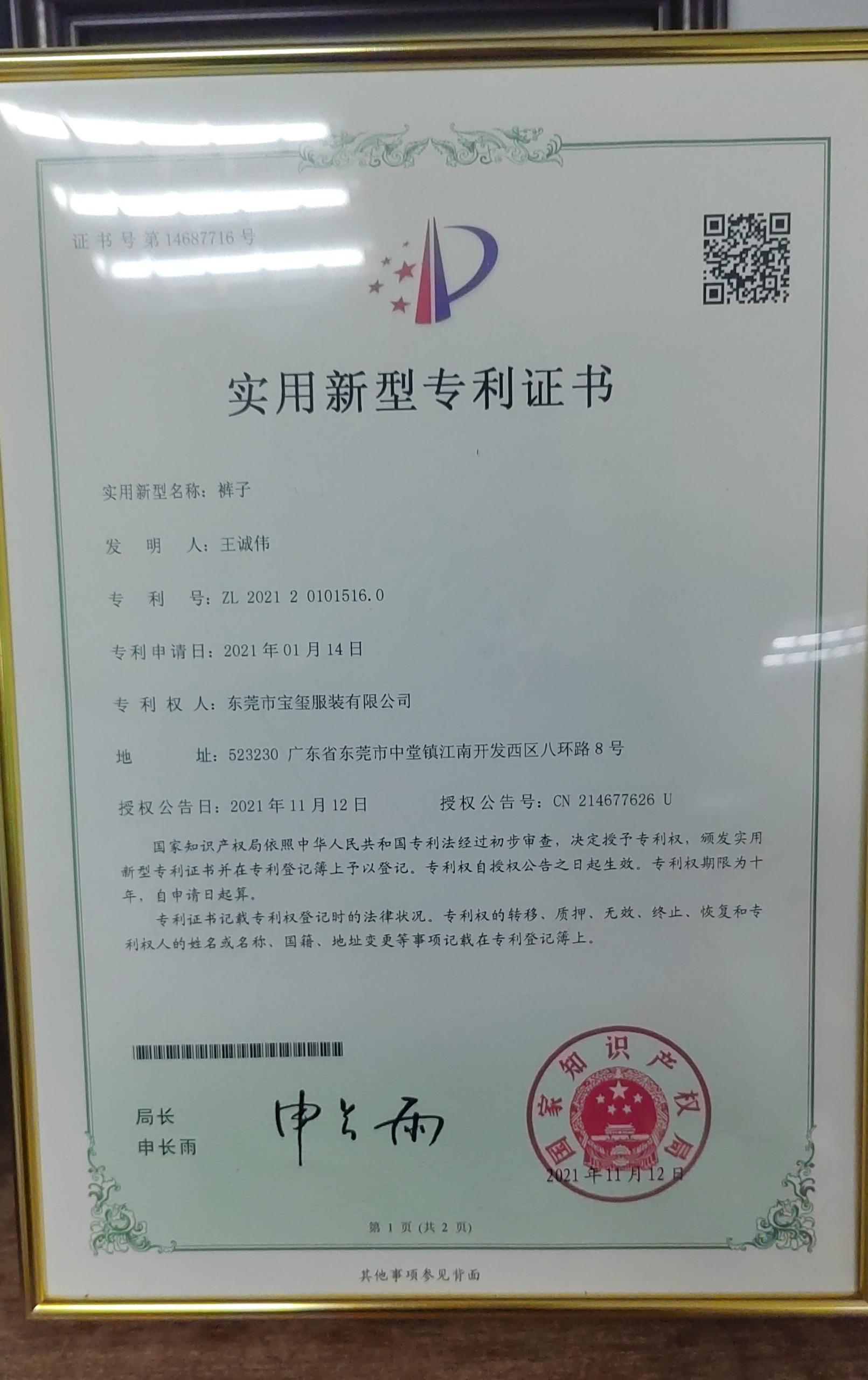 Practical Patent Certificate
