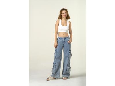 casual loose-fit denim jeans